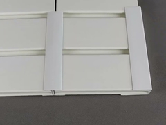 Huaxiajie Günstiger Preis, ultraleichte, flexible, tragbare, graue Lamellenwand für den Ausstellungsraum