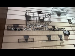 Maßgefertigte Lamellenwandpaneele grau PVC Garagenpaneel Innenbereich