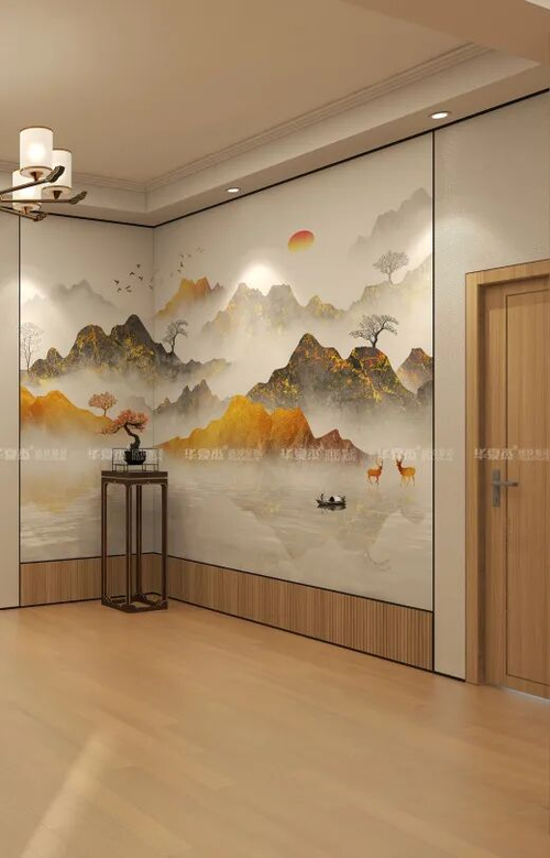 Neueste Unternehmensnachrichten über Eine Wand verbirgt Landschaften, ein Zimmer verkörpert den orientalischen Charme   Huaxiajie Neuer Chinesischer Stil