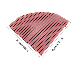 Ein guter Preis. Gleitschutz-Wpc-Decking-Brett-Verbundplatte-Bretter, die Bashroom-Holz-Matte prägen Online