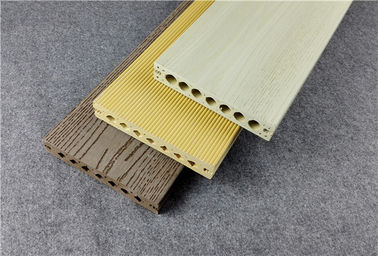 Ein guter Preis. Beige färbbarer zusammengesetzter hölzerner Decking-hohe Feuerfestigkeit WPC Online