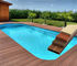 60% PVC-Pulver und 30% hölzerner Pulver WPC zusammengesetzter Decking-Swimmingpool-Bodenbelag