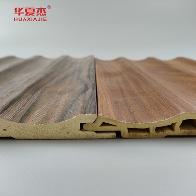 Großhandel Fabrikpreis Holzkorn Fluted Wpc Wandplatte Wohnzimmer Innenraum Dekoration