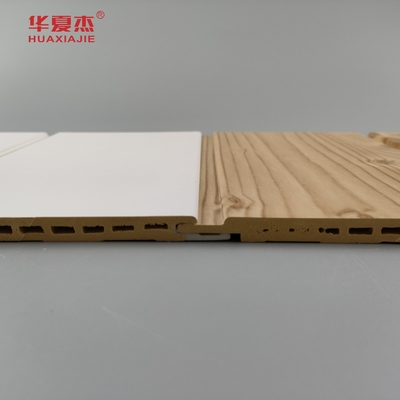 Lamierte WPC-Wandplatte Fluted Langlebige WPC-Platten Modernes Design WPC-Boards Installieren einfach
