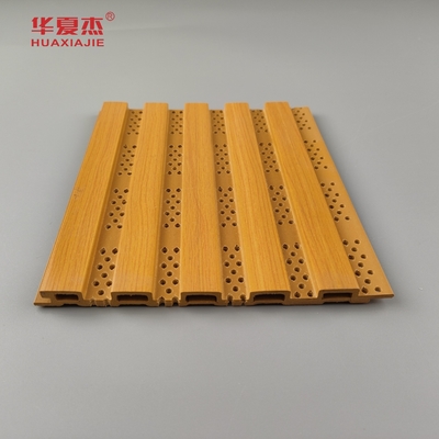 Neues Design Fluted Wpc Wandplatte Perforate Wpc-Platte für Wanddekoration