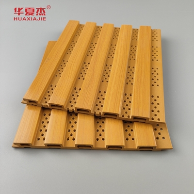Neues Design Fluted Wpc Wandplatte Perforate Wpc-Platte für Wanddekoration