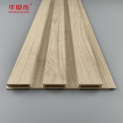 Anti Kratzer Natur Holz Wpc Wandplatte Außendekoration Lamierte Wpc Platte Fluted Board