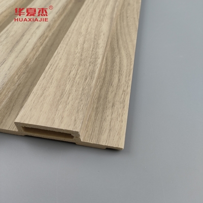 Anti Kratzer Natur Holz Wpc Wandplatte Außendekoration Lamierte Wpc Platte Fluted Board