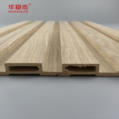 Anti Kratzer Natur Holz Wpc Wandplatte Außendekoration Lamierte Wpc Platte Fluted Board