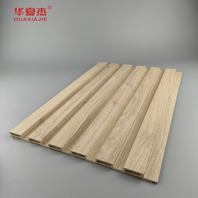 Anti Kratzer Natur Holz Wpc Wandplatte Außendekoration Lamierte Wpc Platte Fluted Board
