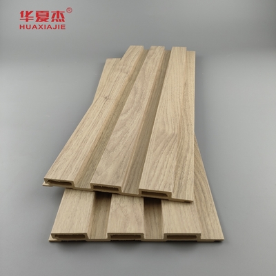 Anti Kratzer Natur Holz Wpc Wandplatte Außendekoration Lamierte Wpc Platte Fluted Board