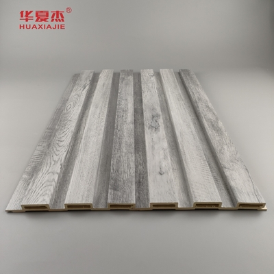 Großhandel Grauholz Design Fluted Wpc-Panel Wanddekorationen für Zuhause Luxus Wpc-Wandpanel