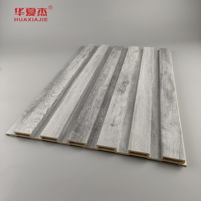 Großhandel Grauholz Design Fluted Wpc-Panel Wanddekorationen für Zuhause Luxus Wpc-Wandpanel
