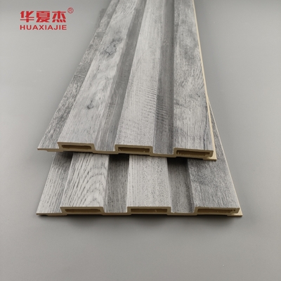 Großhandel Grauholz Design Fluted Wpc-Panel Wanddekorationen für Zuhause Luxus Wpc-Wandpanel
