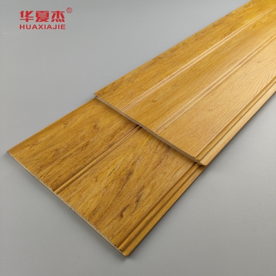Naturholz Wpc Wainscoting-Panels Wasserdicht Wpc Wandplatte Wainscot für Badezimmerdekoration