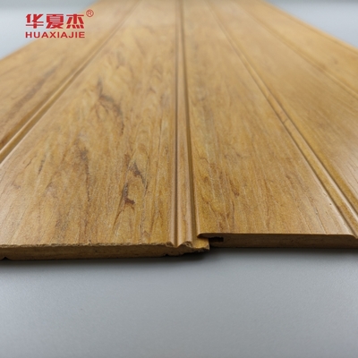 Naturholz Wpc Wainscoting-Panels Wasserdicht Wpc Wandplatte Wainscot für Badezimmerdekoration
