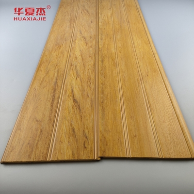 Naturholz Wpc Wainscoting-Panels Wasserdicht Wpc Wandplatte Wainscot für Badezimmerdekoration