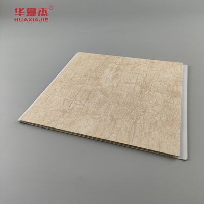 Fabrikpreis Warmstempel pvc Wandplatte wpc pvc Deckenplatte Bambusmuster für Innenarchitektur