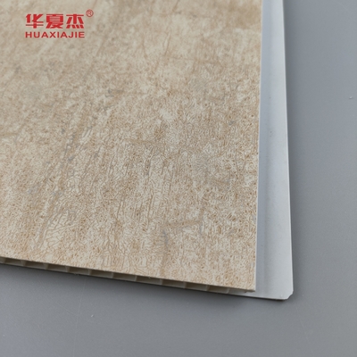 Fabrikpreis Warmstempel pvc Wandplatte wpc pvc Deckenplatte Bambusmuster für Innenarchitektur