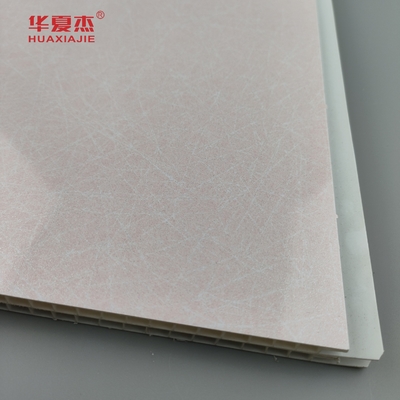 Neues geometrisches Muster von PVC-Wandplatten Perlenfarbene Schichtplattenschichtplatten aus PVC für Wanddekoration