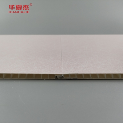 Neues geometrisches Muster von PVC-Wandplatten Perlenfarbene Schichtplattenschichtplatten aus PVC für Wanddekoration