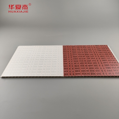 Moderne Design-PVC-Wandplatte laminate wpc-PVC-Platte Grau und Rot Farbe für die Dekoration von Hotels