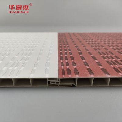 Moderne Design-PVC-Wandplatte laminate wpc-PVC-Platte Grau und Rot Farbe für die Dekoration von Hotels