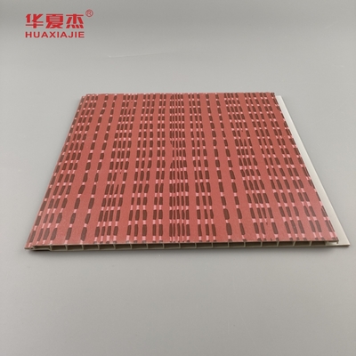 Moderne Design-PVC-Wandplatte laminate wpc-PVC-Platte Grau und Rot Farbe für die Dekoration von Hotels