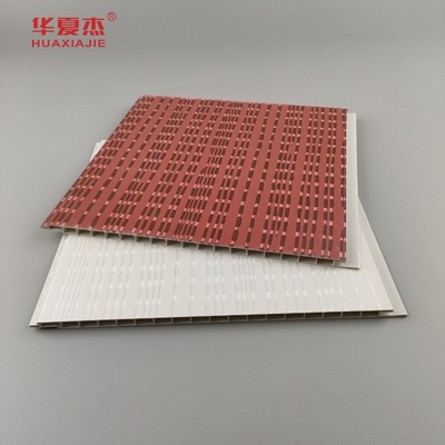 Moderne Design-PVC-Wandplatte laminate wpc-PVC-Platte Grau und Rot Farbe für die Dekoration von Hotels