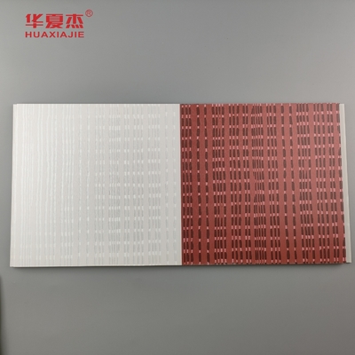 Moderne Design-PVC-Wandplatte laminate wpc-PVC-Platte Grau und Rot Farbe für die Dekoration von Hotels