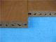 Beständiger UVplastik außerhalb des Wpc-Decking-Bodenbelags mit glatter gebürsteter Oberfläche