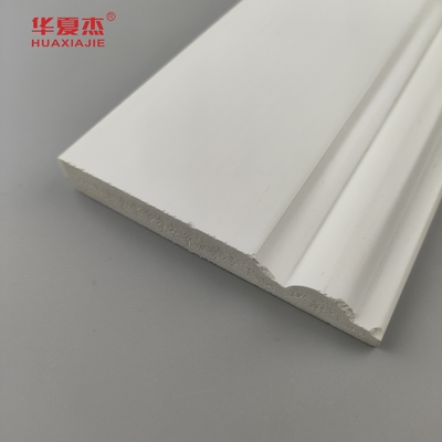 Hochwertige PVC-Basisformung weiße glatte Oberfläche 95x12mm PVC-Stufen Innenarchitektur