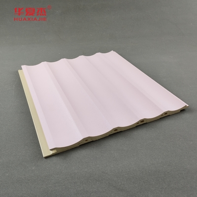 Hochwertiges WPC-Flopfenwandbild rosa und blau wpc-Board Innenwanddekoration