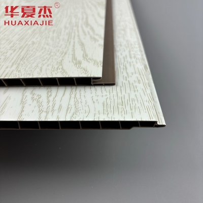 Bestseller Lackierte weiße PVC-Wandplatte simulierte Holzkorn-PVC-Deckplatte für Wohnung