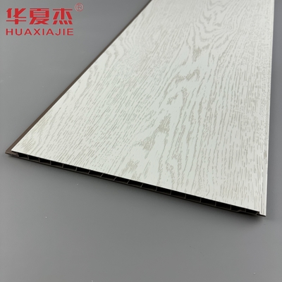 Bestseller Lackierte weiße PVC-Wandplatte simulierte Holzkorn-PVC-Deckplatte für Wohnung