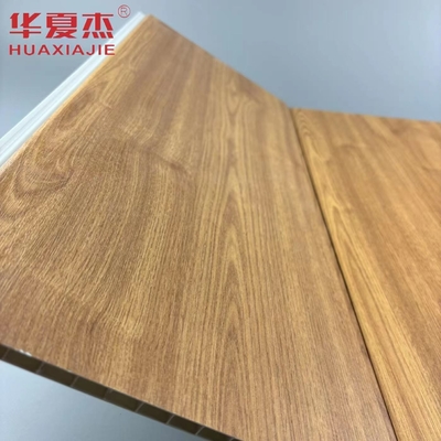 Großhandel Natur Holz Farbe Wasserdichte Wand Pvc Panel Baudekorationsmaterial