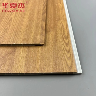 Großhandel Natur Holz Farbe Wasserdichte Wand Pvc Panel Baudekorationsmaterial