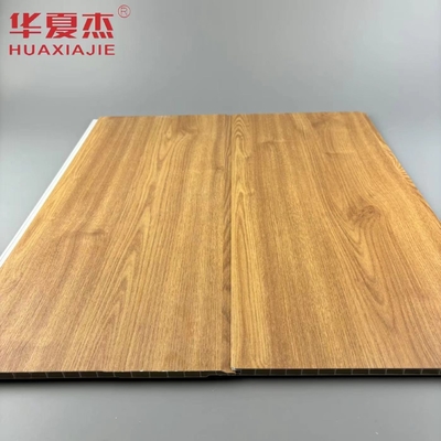 Großhandel Natur Holz Farbe Wasserdichte Wand Pvc Panel Baudekorationsmaterial