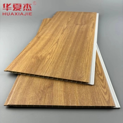 Großhandel Natur Holz Farbe Wasserdichte Wand Pvc Panel Baudekorationsmaterial