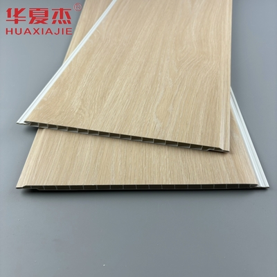 Moderne Design-PVC-Wandplatte in Eichenfarbe, U-förmige PVC-Innenplatte, feuchtigkeitsdichtes Baumaterial