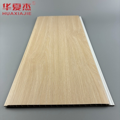 Moderne Design-PVC-Wandplatte in Eichenfarbe, U-förmige PVC-Innenplatte, feuchtigkeitsdichtes Baumaterial