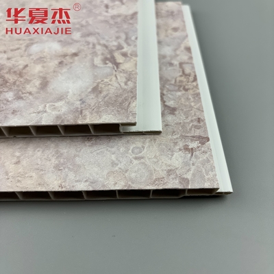 Dauerhafte perlscheinende Warmstempel-PVC-Wandplatte mit Marmor-Dekorationsplatte für die Wand