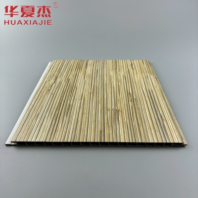 Modernes Design Holzkörner PVC Wandplatte Lackierte Oberfläche Deckenplatte Dekoration für Innen- und Außenbereich