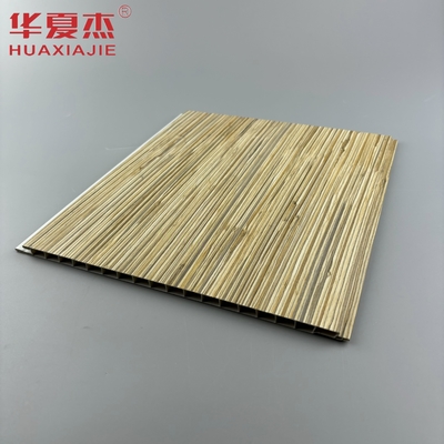 Modernes Design Holzkörner PVC Wandplatte Lackierte Oberfläche Deckenplatte Dekoration für Innen- und Außenbereich
