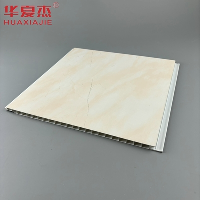Großhandel mit hochglanzendem Druck aus PVC-Marmorblech, gelbe PVC-Wand- und Deckenplatten für die Innenarchitektur