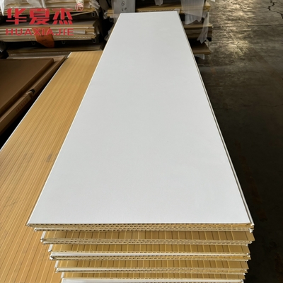 Hochwertige weiße WPC-Wandplatte 600x9mm Laminat WPC-Platte wasserdichtes Dekorationsmaterial