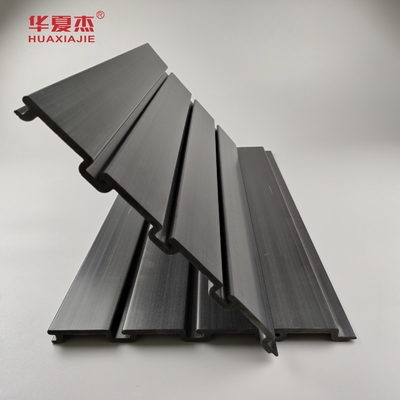 Schwarze hochglänzende PVC-Lamellenwände für den Innenbereich PVC-Garagenpaneel