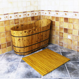 Ein guter Preis. Kundengebundener Badezimmer Decking 60cm x 40cm WPC hölzerner Duschdes boden-WPC Online