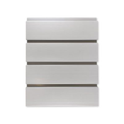 Ein guter Preis. US Standardpvc Slatwall täfelt 12inch Breite veranschlagtes Grey White For Interior Fire Online
