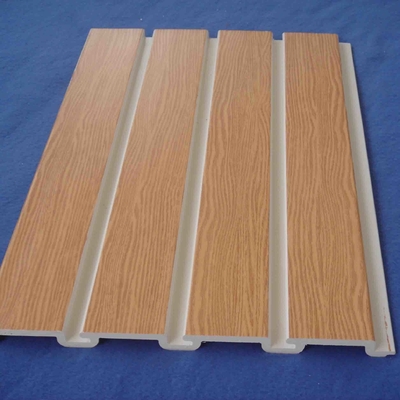 Naturholz-Korn dekoratives Slatwall-Platten-PVC mit Metallhaken